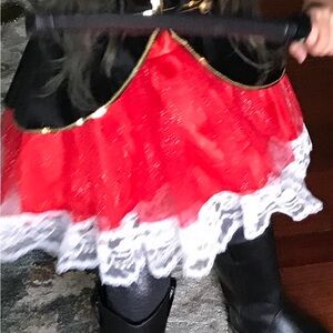 Pirate Costume Accessory  Red and Black Stripe 8 piece